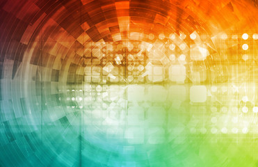 Obraz premium Virtual Technology Background