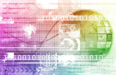 Fototapeta premium Global Technology Company
