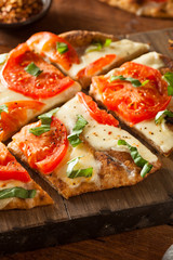 Homemade Margarita Flatbread Pizza