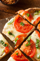 Homemade Margarita Flatbread Pizza