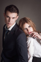 Fashion portrait of lovers