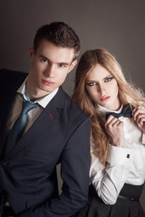 Fashion portrait of lovers