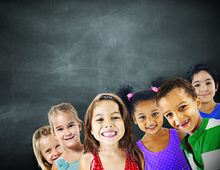 Children Kids Diversity Education Happiness Cheerful Concept