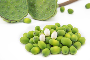 Lotus seeds, isolated