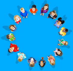 Fototapeta premium Children Kids Cheerful Childhood Diversity Concept
