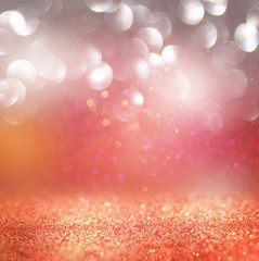 abstract blurred photo of bokeh light burst and textures. multic