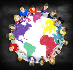 World Map Global International Globalisation Concept