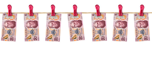 Hanging Mexican Money