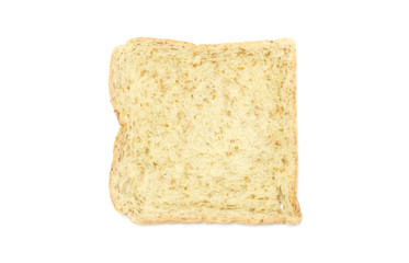 sliced bread isolated on white background