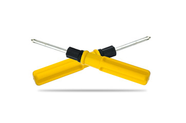 Screw driver isolated on white
