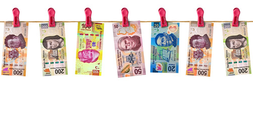 Hanging Mexican Money