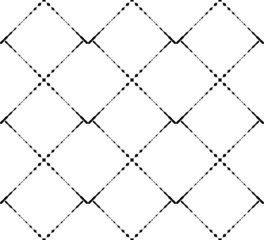 Black and white geometric seamless pattern modern stylish.