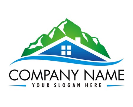 mountain house logo vector