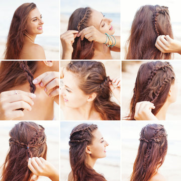 greek style beach hairdo tutorial by beauty blogger