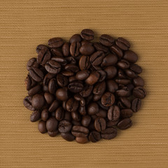 Circle of coffee