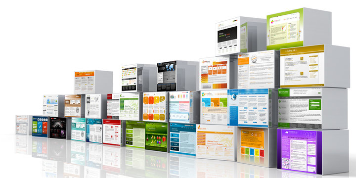Webdesign, Template, Bausteine, Webbaukasten, Baukasten, Website