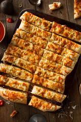 Homemade Cheesy Breadsticks with Marinara