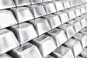 Obraz premium Silver ingots