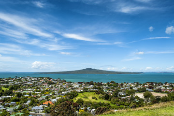 Auckland New Zealand, view from Mount Victoria