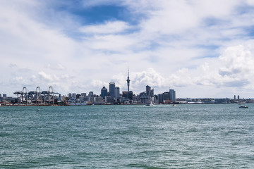 Naklejka premium Auckland New Zealand, view from Mount Victoria