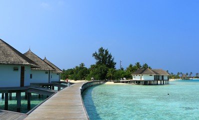 The Water villa Lagoon Maldives resort Landscape