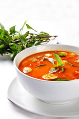 tom-yam seafood with herb