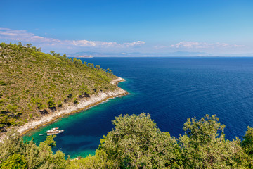 Landscape beautiful sea in Greece