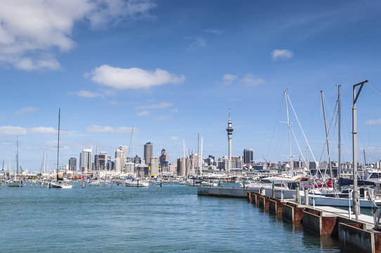 Auckland Harbour in New Zealand