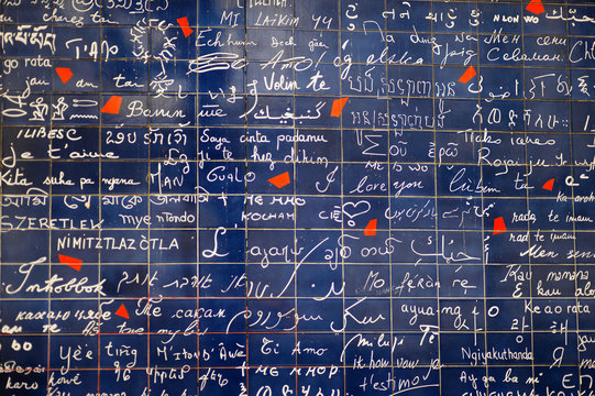 'I love you' wall of Paris