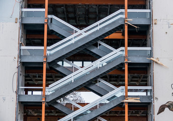 Rohbau mit Treppenhaus