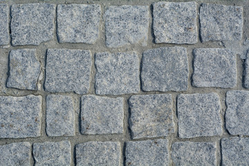 Cobblestone texture in a park