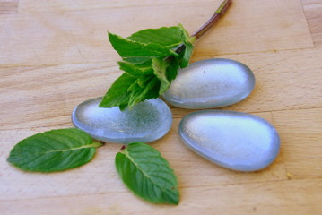 galets bleu,menthe,aromarhérapie