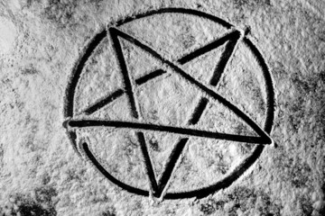 Pentagram closeup photo