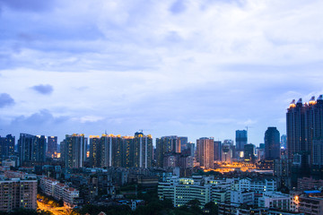 Fototapeta na wymiar night view of Guangzhou