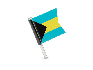 Flag pin of bahamas