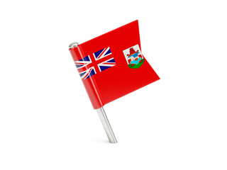 Flag pin of bermuda