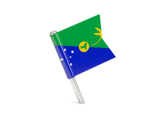 Flag pin of christmas island
