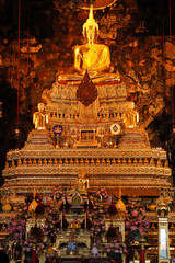 sculpture of Buddha in Thai temple