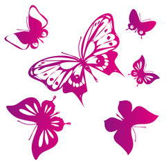 Naklejka na ściany i meble butterflies design
