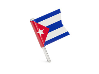 Flag pin of cuba