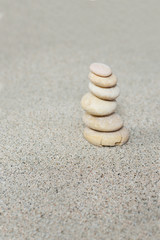 Fototapeta na wymiar The sand and stone