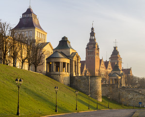 Widok na Wały Chrobrego w Szczecinie © Mike Mareen