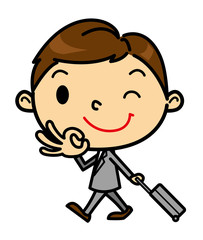 SDビジネスマン　出張　ばっちり