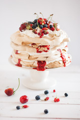 coffee meringue cake