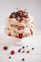 coffee meringue cake