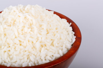White rice in a bowl
