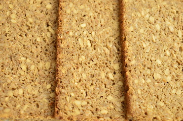 three slices of bread