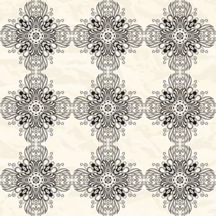 Wandaufkleber Seamless floral pattern. © rubinat