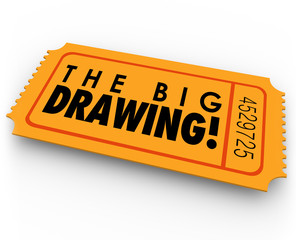 The Big Drawing Raffle Ticket Contest Entry Win Big Luck
