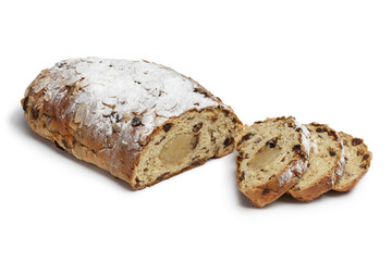 Traditional dutch easter bread and slices
